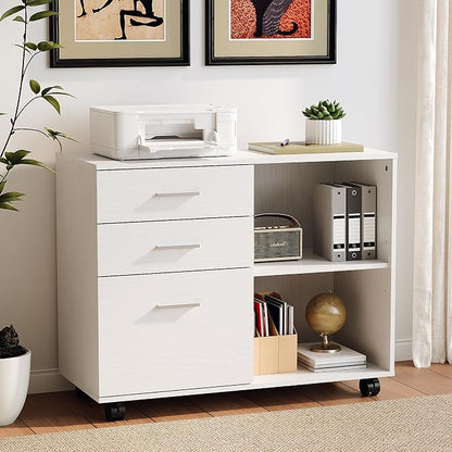 VINGLI 3 Drawer Wood Lateral File Cabinet by VINGLI