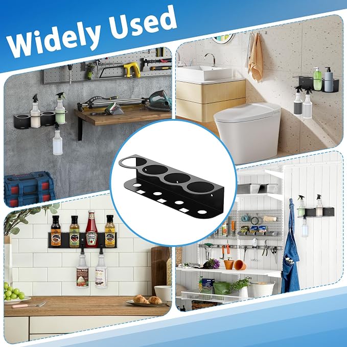 4 Spray Bottle Holder Wall Mount Hangable Space-efficient Spray Can Holder Wall - Image 6