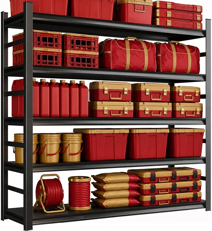Garage Shelving, 2-in-1 Adjustable Storage Shelves by FlyDzrewtGarageShelving