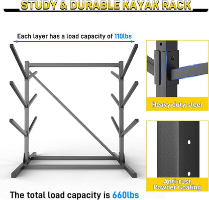 Ultrawall Kayak Storage Rack, Freestanding Kayak Racks - Image 5