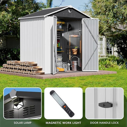 Metal Storage Shed, Outdoor Storage Building 8x6, Large Backyard Shed - Image 3