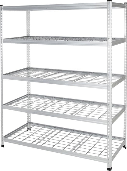 Amazon Basics 4000IBS Heavy Duty Adjustable Storage Shelving Unit, 5 Shelf by AmazonBasics