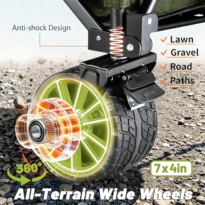 EchoSmile Collapsible Foldable Extended Wagon - Image 5