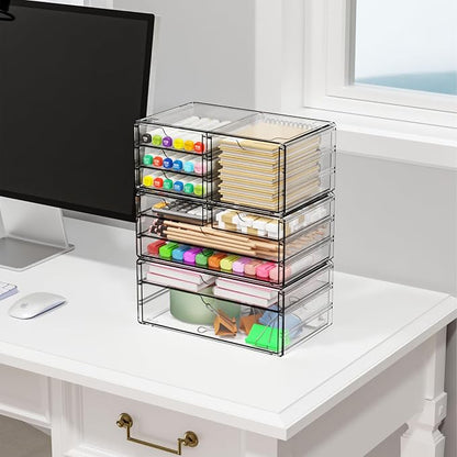 3 Pack Clear Storage Drawers - Image 6