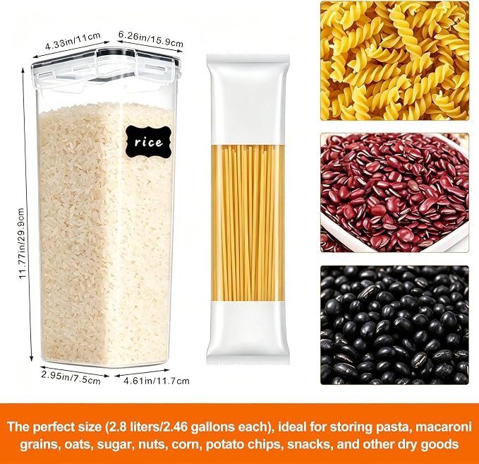 4 Pack Airtight Food Storage Containers - Image 2
