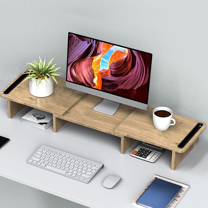 Zimilar Dual Monitor Stand Riser, Monitor Stand - Image 4