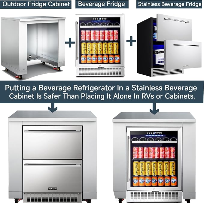 BODEGA 24Inch Stainless-Steel Outdoor Kitchen Cabinet - Image 4