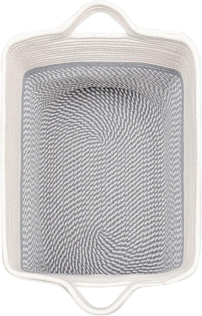 Storage Baskets for Clothes Fabric Cotton Rope Storage Basket - Image 6