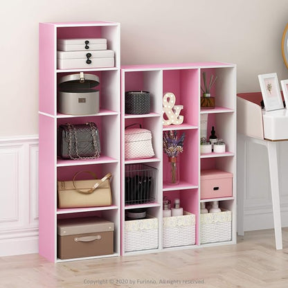 Furinno LUDER Book Shelf, 11-Cube Bookshelf, Reversible Bookcase, 9.4 x 29.1 x - Image 9