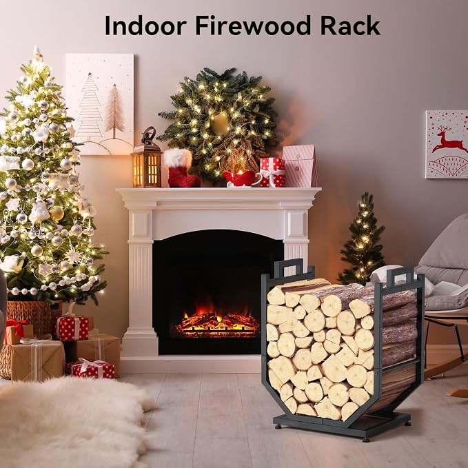Firewood Rack, Indoor/Outdoor Firewood Holder - Image 3