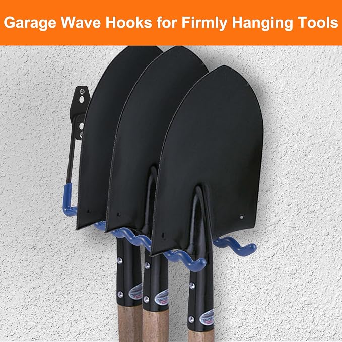 Wall Mounted Garage Hooks Tool Organizer, 10 Inch Garage Storage Hook Heavy - Image 5