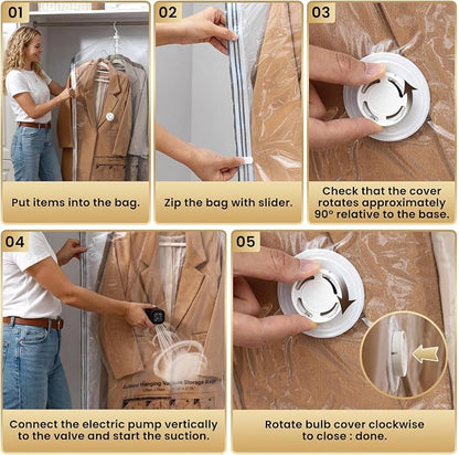 TAILI Hanging Vacuum Storage Bags - Image 9