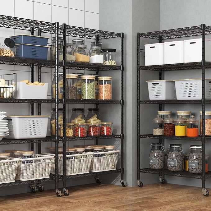 Homdox 5 Tier Metal Storage Shelves - Image 6