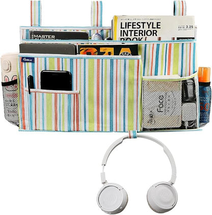 Surblue Bedside Caddy Hanging Bed Organizer Storage Bag Pocket - Image 2