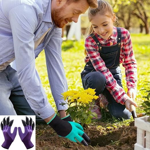 Garden Gloves with Claws, Breathable Gardening Work Gloves - Image 9