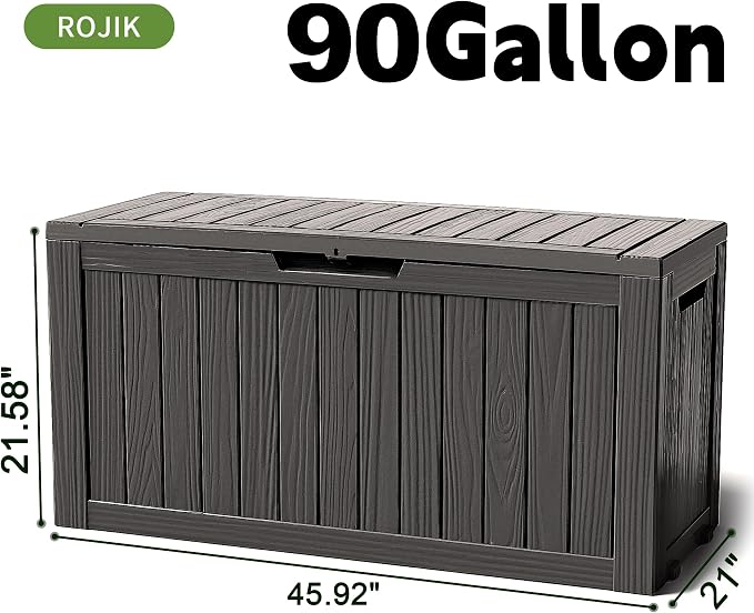 ROJIK Outdoor Storage Housing Deck Box - Image 2