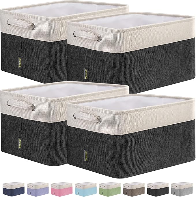 BALEINE 4 Pack Fabric Storage Bins by BALEINE