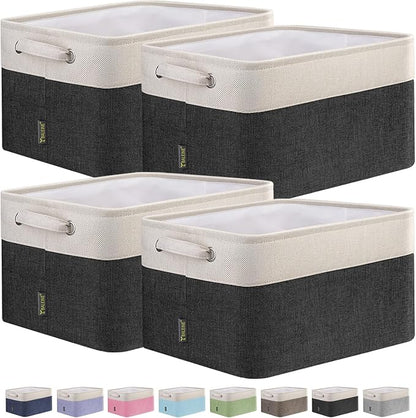BALEINE 4 Pack Fabric Storage Bins by BALEINE