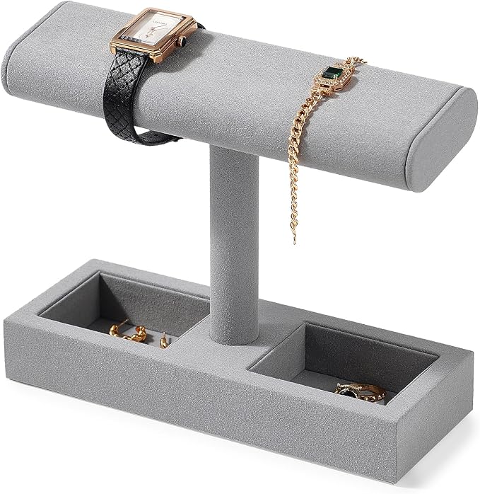 Oirlv Microfiber T-Bar Watch Display Stand Jewelry Display Props Jewelry by Oirlv