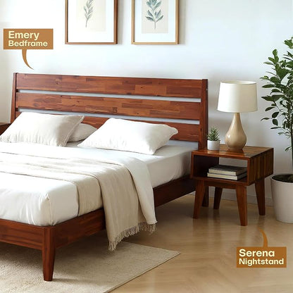 Acacia Serena Nightstand Solid Wood Nightstand - Image 3