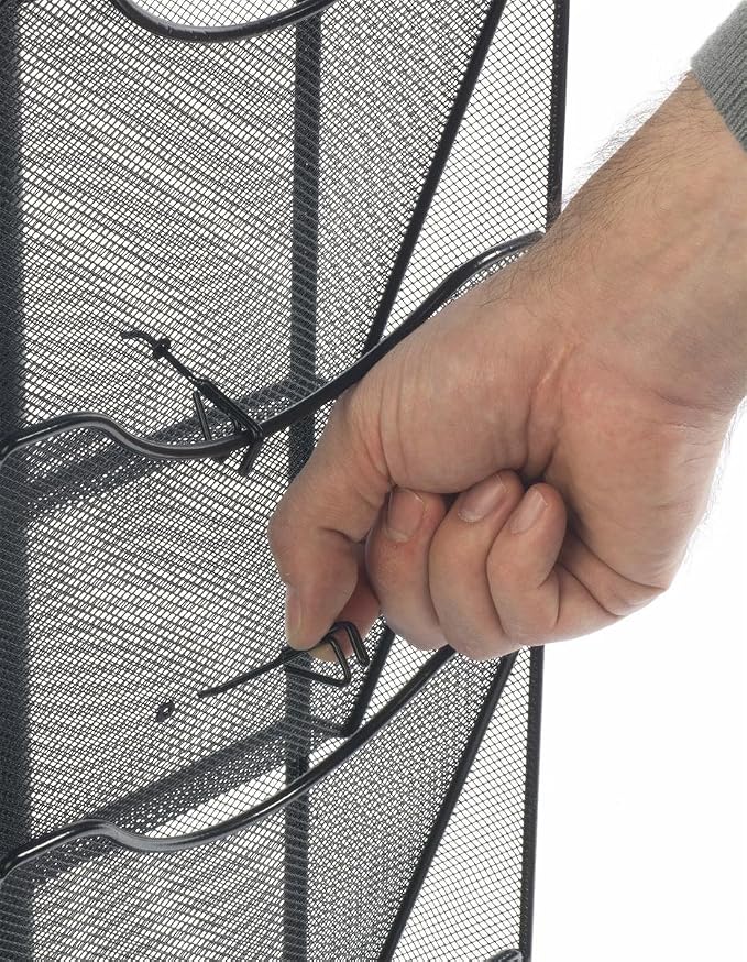 Displays2go Wall Mount Literature Rack, File Folder Organizer, 10 Dividable - Image 3