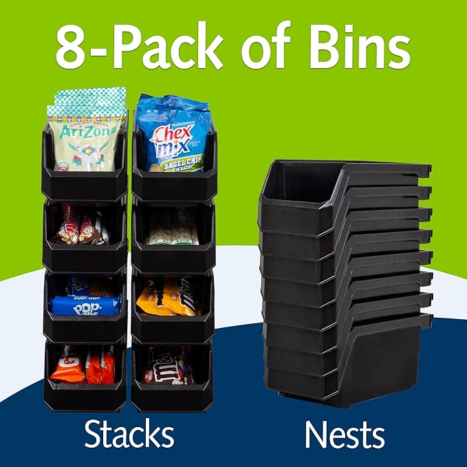 Plastic Containers for Organizing and Storage Bins for Closet, Garage or Pantry - Image 3