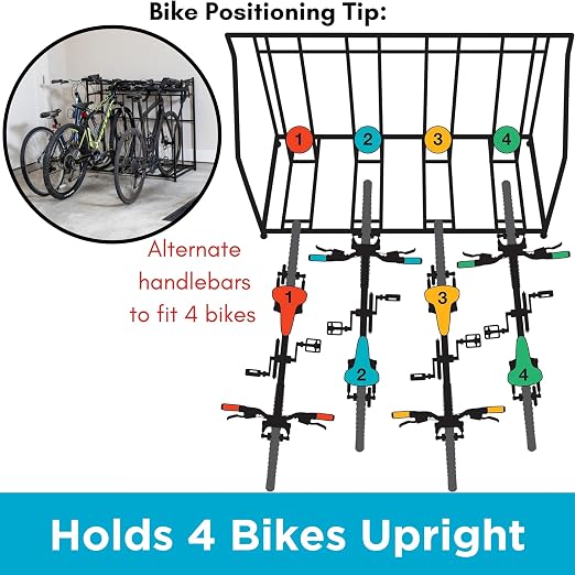 BIRDROCK HOME Bike Rack Garage Storage Floor Stand - Image 6