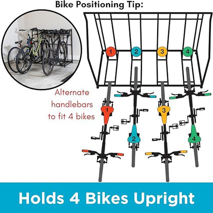 BIRDROCK HOME Bike Rack Garage Storage Floor Stand - Image 6