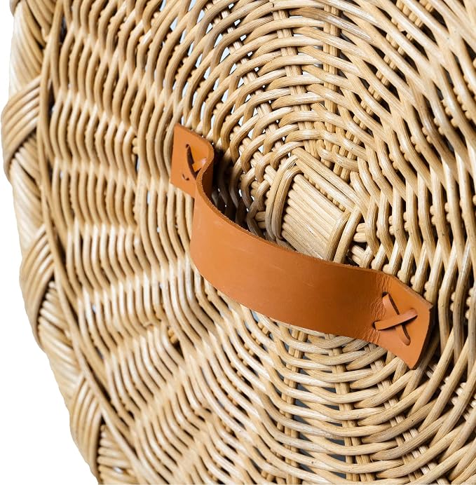 The Basket Lady Round Wicker Laundry Hamper, Extra Large, 23 in Dia x 28 in H - Image 6