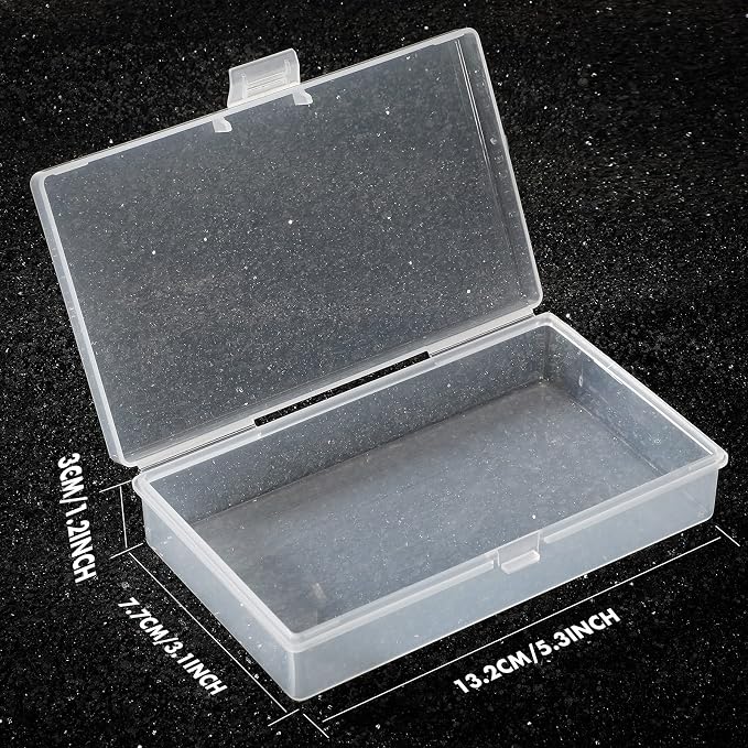 Jetec 18 Pieces Mini Plastic Clear Beads Storage Containers Box - Image 2