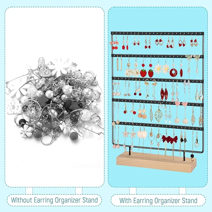 Earring Holder Organizer, Ear Jewelry Tree Organizer - Image 3