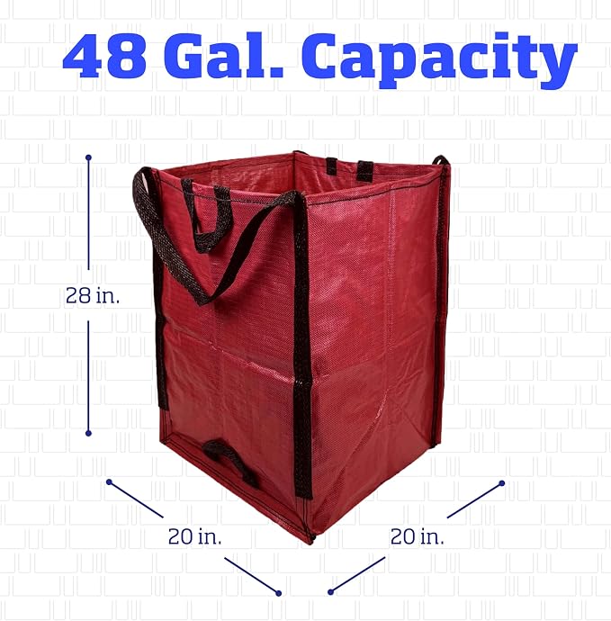 DURASACK Heavy Duty Home and Yard Bags, 3 Pack | 48-Gallon Reusable - Image 7