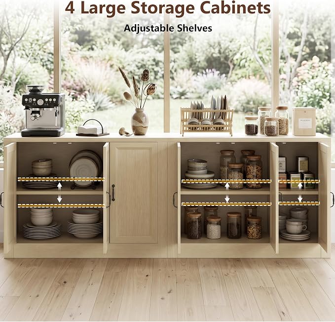 39" W Modern Buffet Cabinet, Modular Sideboard Cabinet - Image 5