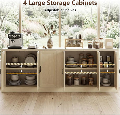 39" W Modern Buffet Cabinet, Modular Sideboard Cabinet - Image 5