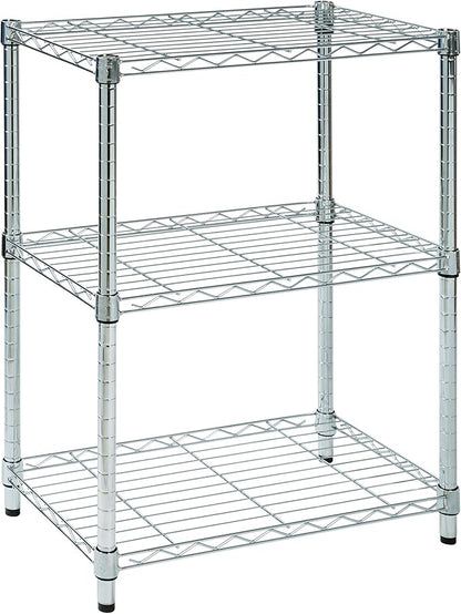 Honey-Can-Do 3-Tier Heavy Duty Adjustable Shelving Unit, 250-lb Per Shelf Metal - Image 4