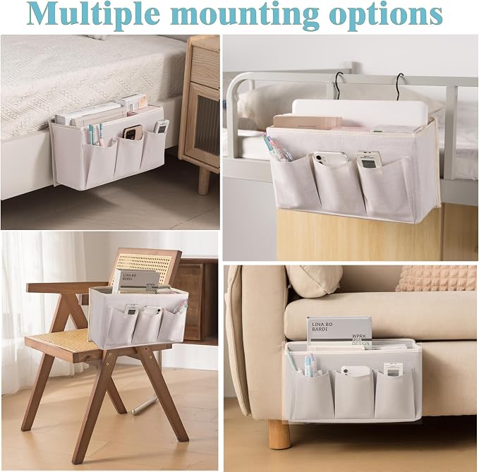 Bedside Caddy / Bedside Storage Organizer Hanging Bag - Image 4