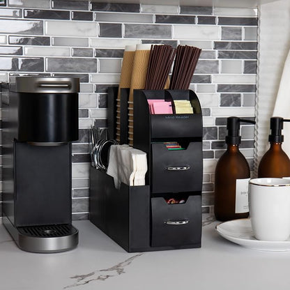 Mind Reader Cup and Condiment Station, Countertop Organizer, Coffee Bar - Image 2