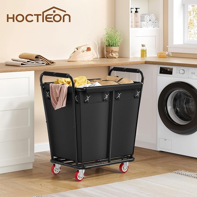 Hoctieon Large Laundry Cart - Image 2