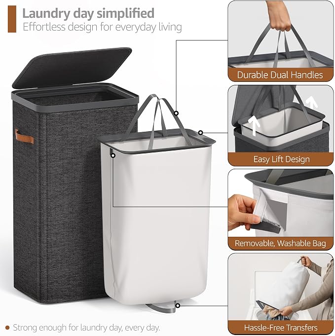 Sorbus Laundry Hamper with Lid - Image 5