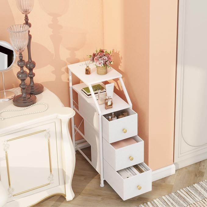 Tohomeor Narrow Dresser Tall Skinny Storage Tower Vertical Slim Chest of Drawers - Image 4