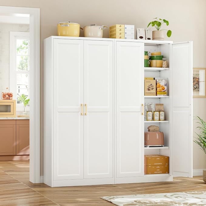 71"Tall Metal Kitchen Pantry Storage Cabinet - Image 2