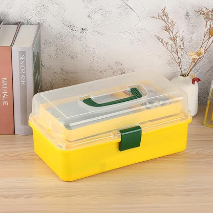 BTSKY 3-Layer Plastic Dividing Storage Box Craft Organizer - Image 3