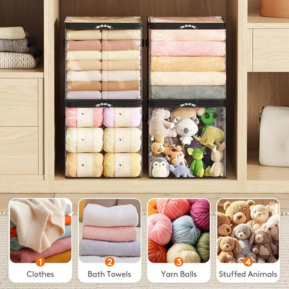 Lifewit 6 Pack Clear Clothes Storage Bags, Sweater Storage - Image 5