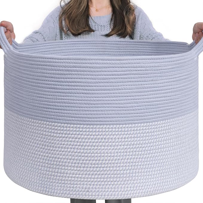 INDRESSME Large Rope Baskets by INDRESSME