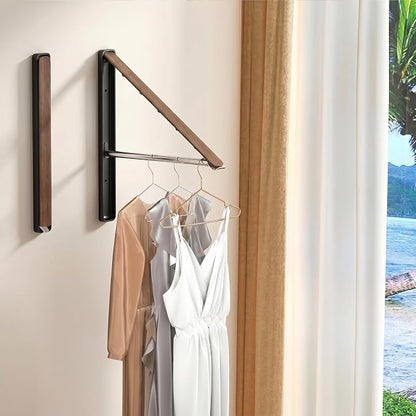 Dr.DJ Clothes Drying Rack, Wall-Mounted Retractable & Foldable Clothes Hanger - Image 3