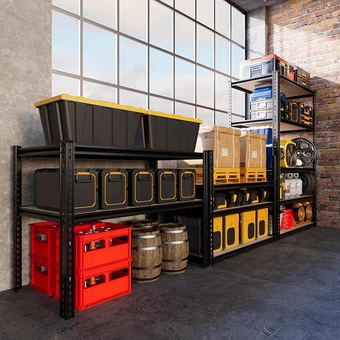Heavy Duty Garage Shelving, 5-Tier Garage Storage Shelves, 2025LBS Storage - Image 2