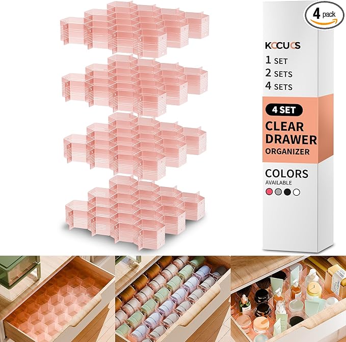 Honeycomb Separator Adjustable Drawer Organizer Divider by Kocuos+