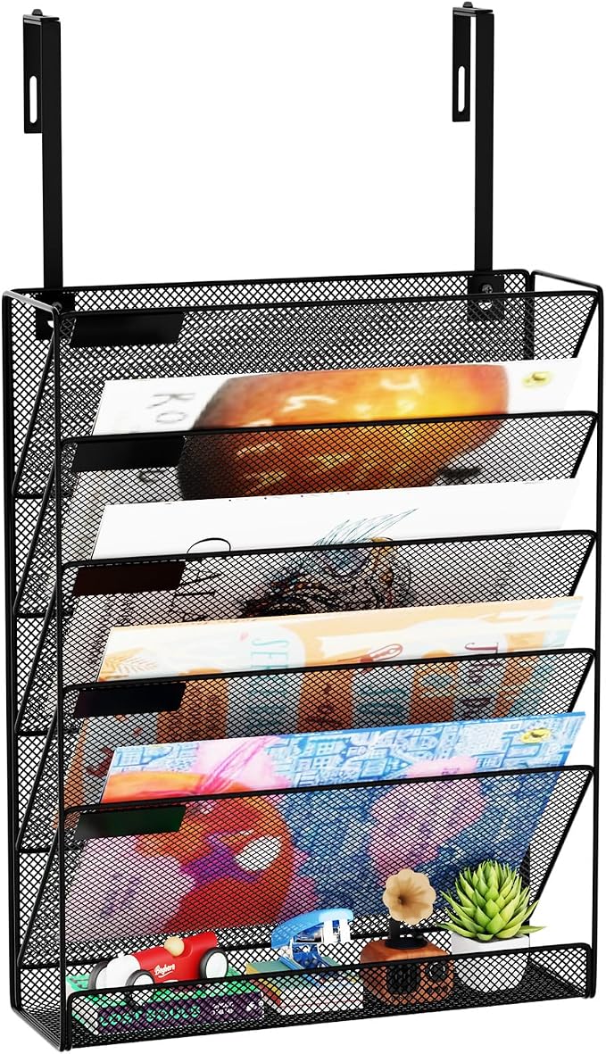 6-Tier Hanging File Organizer Office Cubicle Accessories by GDINDINFAN