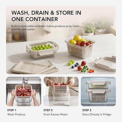 GENICOOK Glass Fruit Storage Containers - Image 3