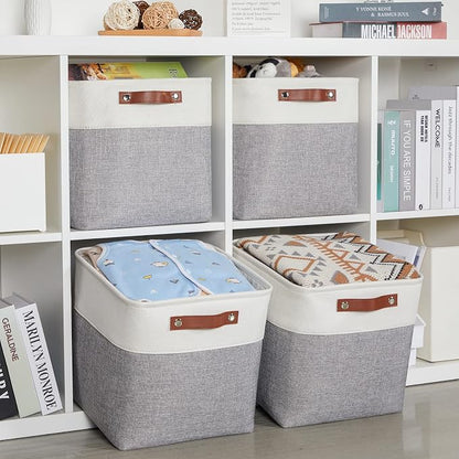 HNZIGE Storage Basket Fabric Baskets - Image 3